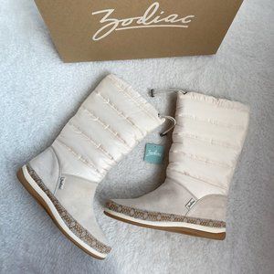 Zodiac Parson Women's Winter Boots, Mid-Calf, Suede/Fabric, Birch, 7.5M / 8.5M